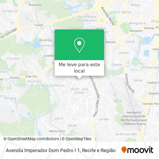Avenida Imperador Dom Pedro I 1 mapa