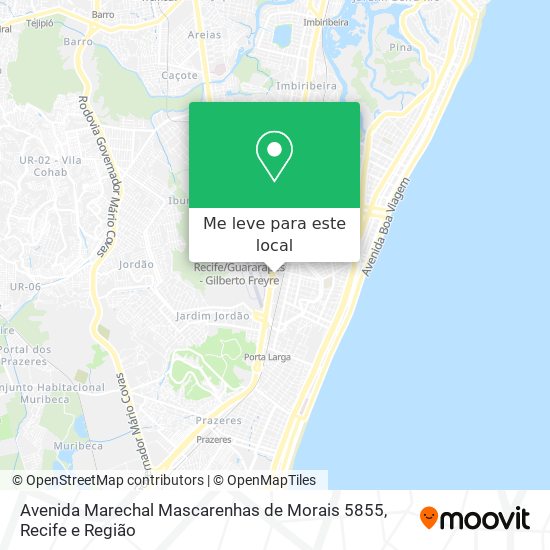 Avenida Marechal Mascarenhas de Morais 5855 mapa