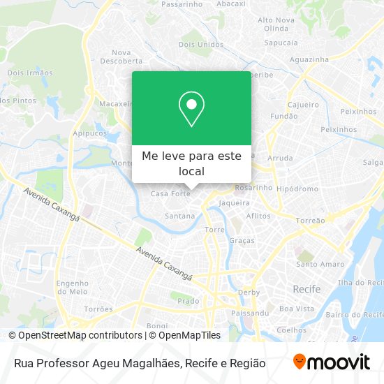 Rua Professor Ageu Magalhães mapa