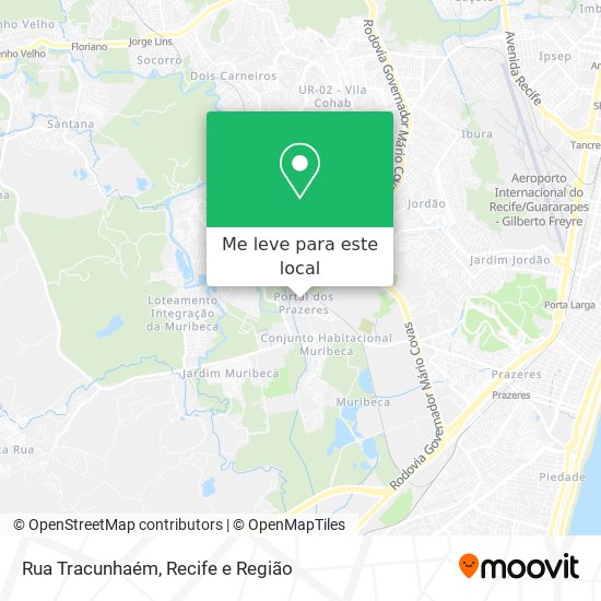 Rua Tracunhaém mapa