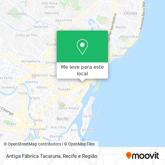 Antiga Fábrica Tacaruna mapa