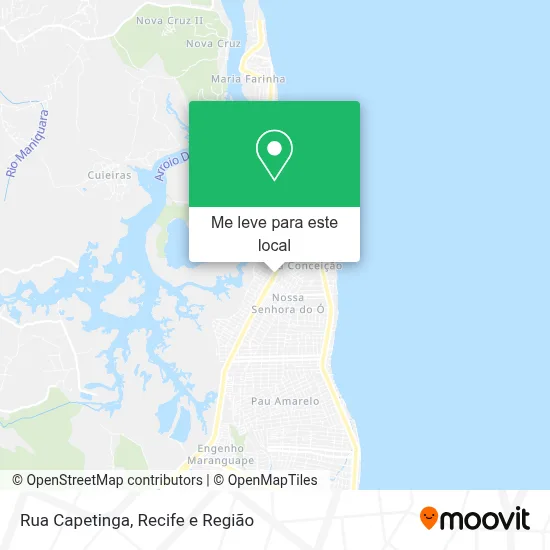 Rua Capetinga mapa