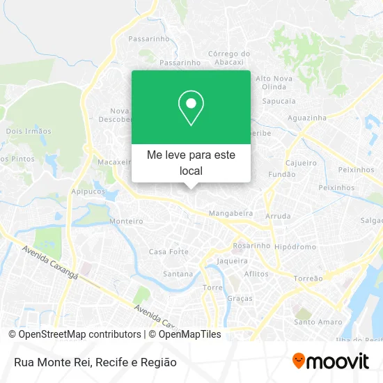 Rua Monte Rei mapa