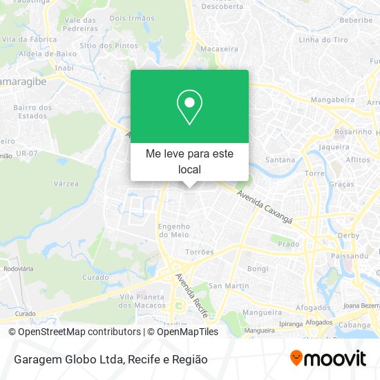 Garagem Globo Ltda mapa