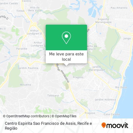 Centro Espirita Sao Francisco de Assis mapa