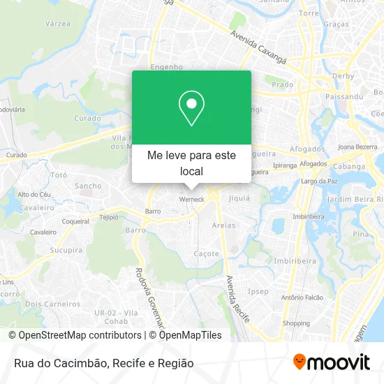 Rua do Cacimbão mapa