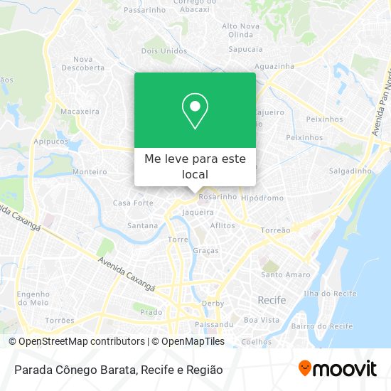 Parada Cônego Barata mapa