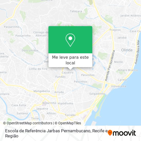 Escola de Referência Jarbas Pernambucano mapa