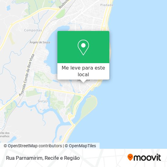 Rua Parnamirim mapa