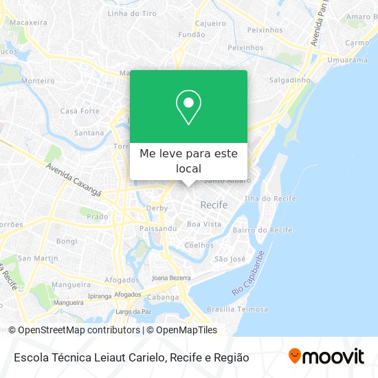 Escola Técnica Leiaut Carielo mapa