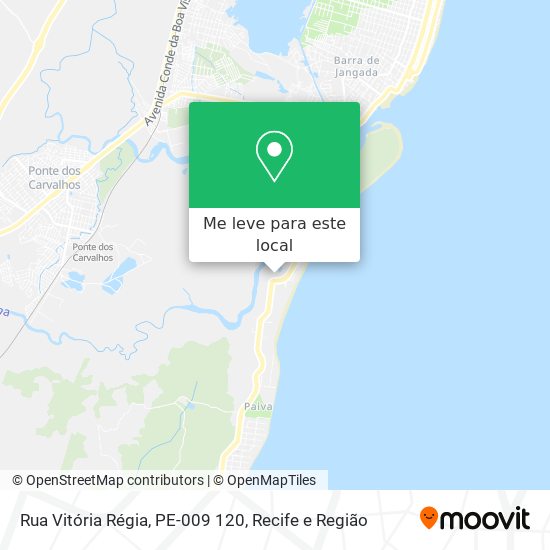 Rua Vitória Régia, PE-009 120 mapa