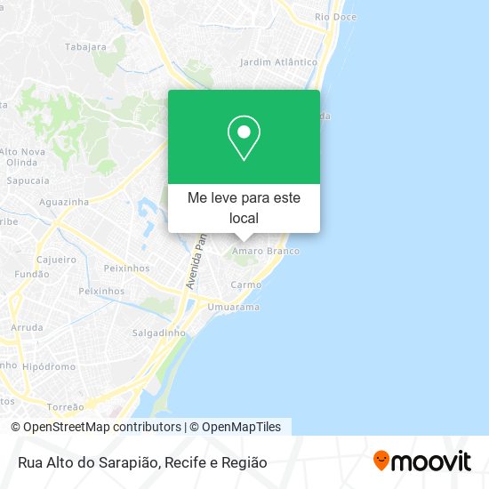 Rua Alto do Sarapião mapa