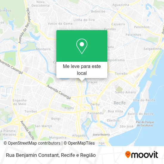 Rua Benjamin Constant mapa