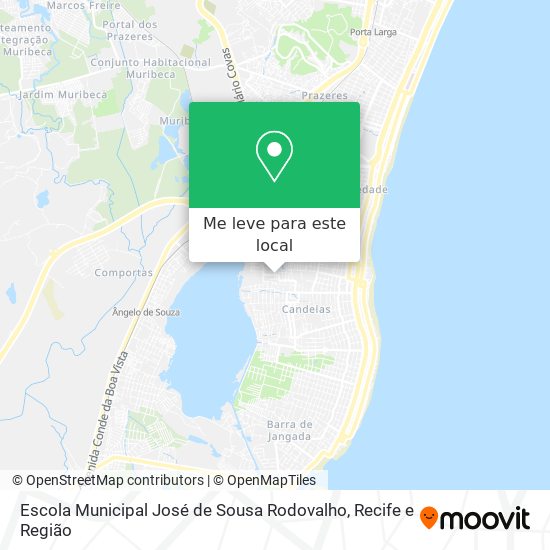 Escola Municipal José de Sousa Rodovalho mapa