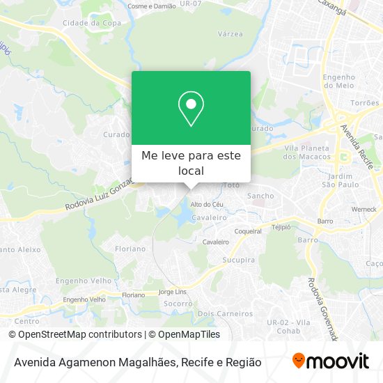 Avenida Agamenon Magalhães mapa