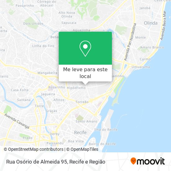 Rua Osório de Almeida 95 mapa