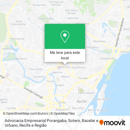 Advocacia Empresarial Porangaba, Sotero, Bacelar e Urbano mapa