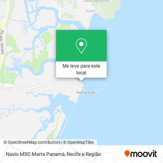 Navio MSC Marta Panamá mapa