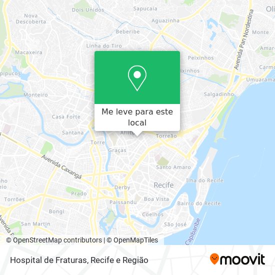 Hospital de Fraturas mapa