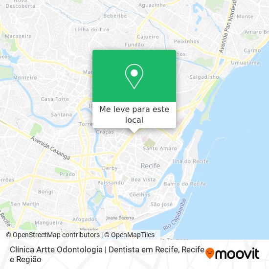 Clínica Artte Odontologia | Dentista em Recife mapa