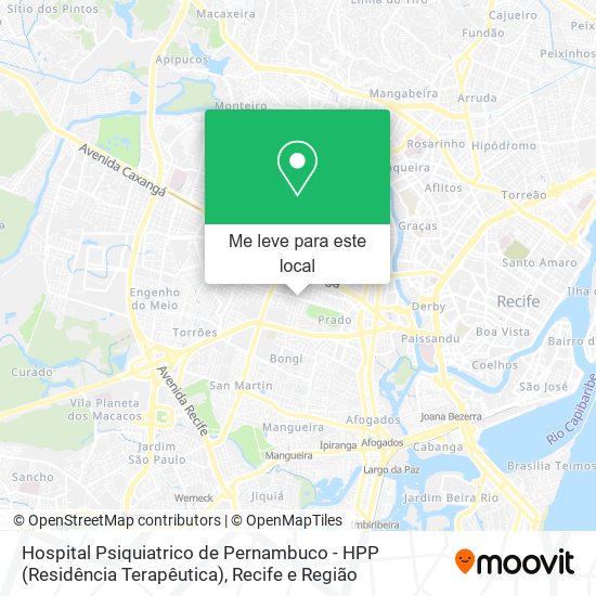 Hospital Psiquiatrico de Pernambuco - HPP (Residência Terapêutica) mapa