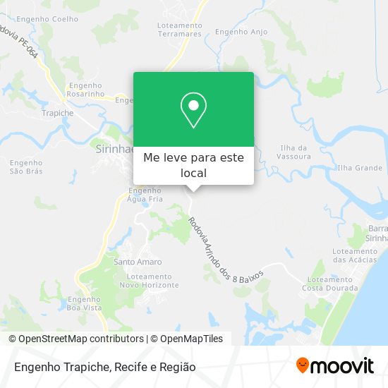 Engenho Trapiche mapa