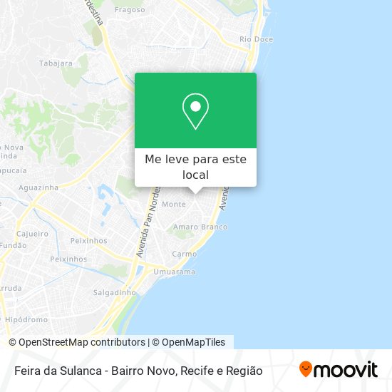 Feira da Sulanca - Bairro Novo mapa