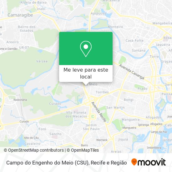 Campo do Engenho do Meio (CSU) mapa