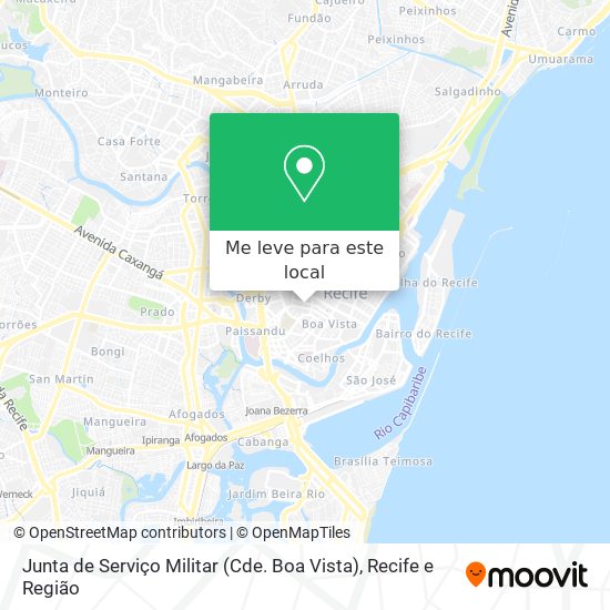 Junta de Serviço Militar (Cde. Boa Vista) mapa
