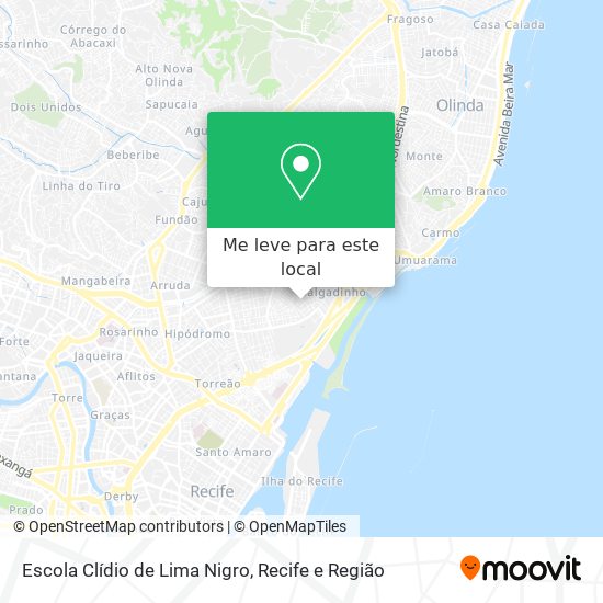 Escola Clídio de Lima Nigro mapa