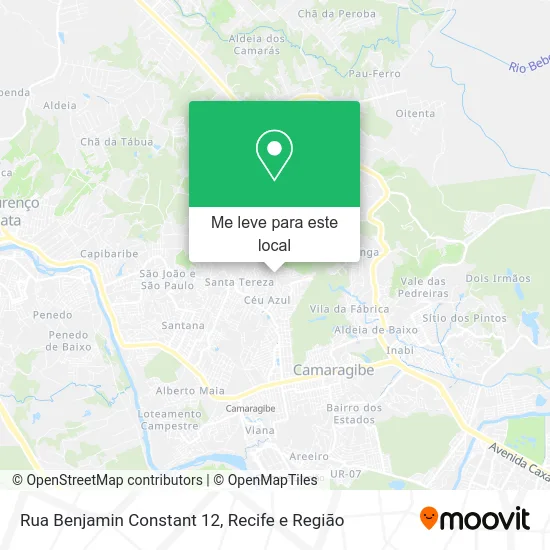 Rua Benjamin Constant 12 mapa