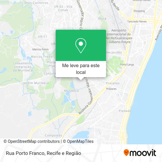 Rua Porto Franco mapa