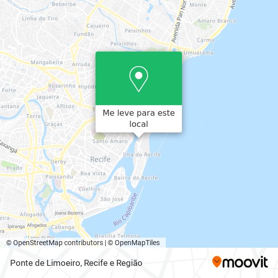 Ponte de Limoeiro mapa