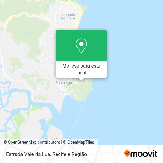 Estrada Vale da Lua mapa