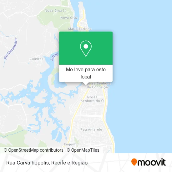 Rua Carvalhopolis mapa