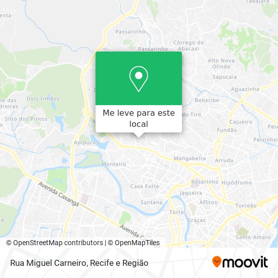 Rua Miguel Carneiro mapa