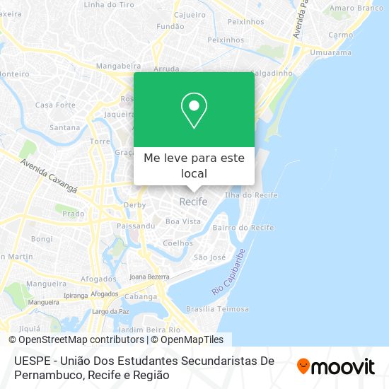 UESPE - União Dos Estudantes Secundaristas De Pernambuco mapa