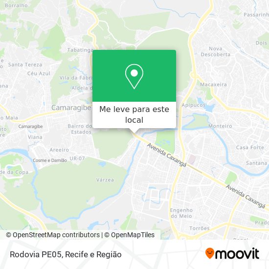 Rodovia PE05 mapa