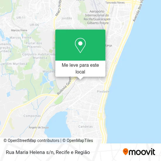 Rua Maria Helena s/n mapa
