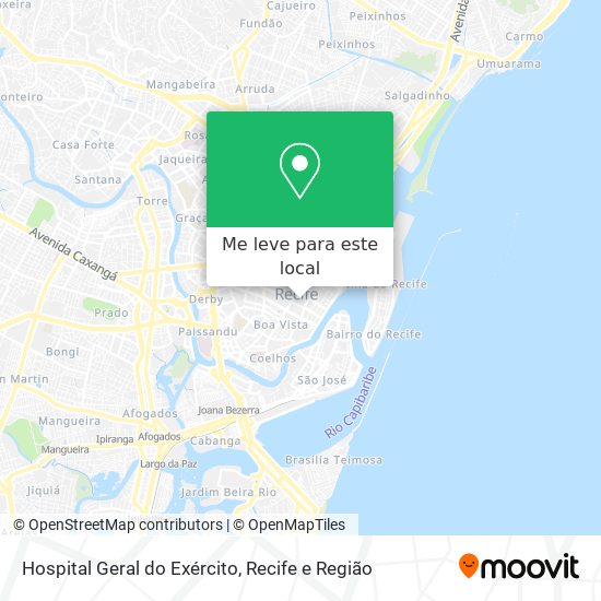 Hospital Geral do Exército mapa