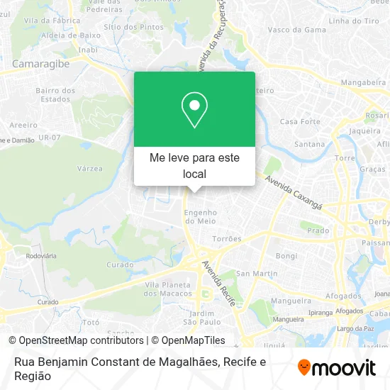 Rua Benjamin Constant de Magalhães mapa