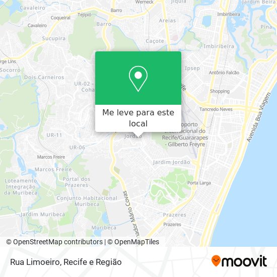 Rua Limoeiro mapa