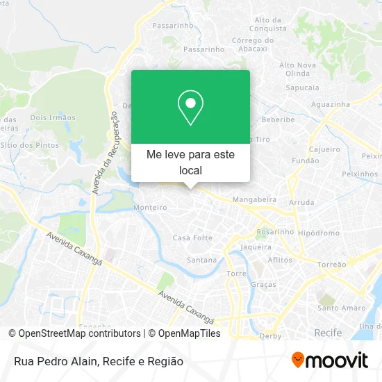Rua Pedro Alain mapa