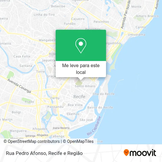 Rua Pedro Afonso mapa