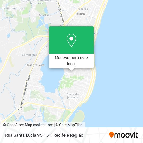 Rua Santa Lúcia 95-161 mapa