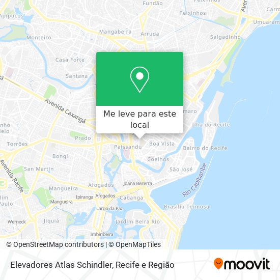 Elevadores Atlas Schindler mapa