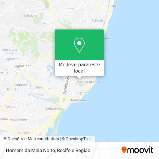 Homem da Meia Noite mapa