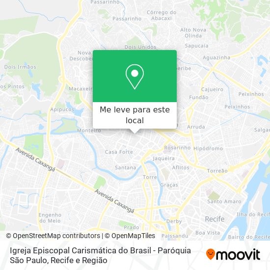 Igreja Episcopal Carismática do Brasil - Paróquia São Paulo mapa