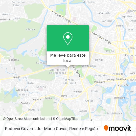 Rodovia Governador Mário Covas mapa