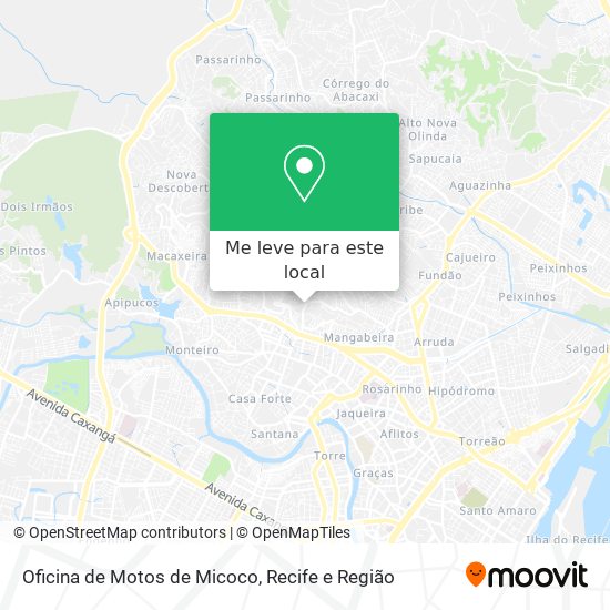 Oficina de Motos de Micoco mapa